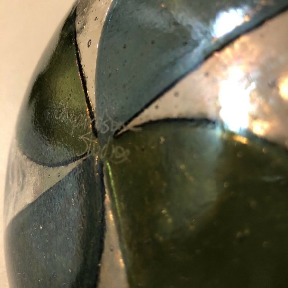 Shepardson Studios iridescent Glass Square 6"x 6" Plate - Picture 8 of 9